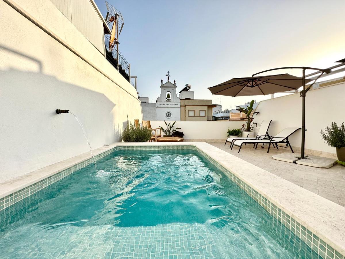 Apartamento Duplex Con Piscina Privada En Terraza アルカラ・デ・グアダイラ エクステリア 写真